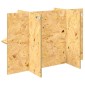 vidaXL Βάση Terrarium με ράφι Καφέ 80 x 40 x 50 cm OSB