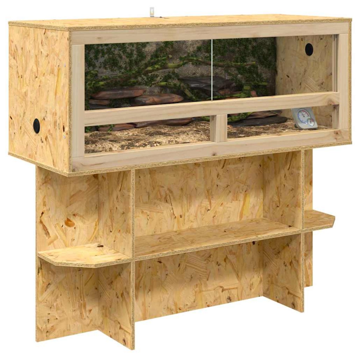 vidaXL Βάση Terrarium με ράφι Καφέ 100 x 40 x 50 cm OSB
