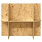 vidaXL Βάση Terrarium με ράφι Καφέ 60 x 30 x 50 εκ. OSB
