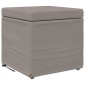 vidaXL Σκαμνί Taupe 41 x 41 x 40 εκ Ύφασμα και Επεξεργασμένο Ξύλο