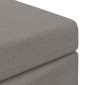 vidaXL Σκαμνί Taupe 41 x 41 x 40 εκ Ύφασμα και Επεξεργασμένο Ξύλο