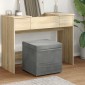 vidaXL Σκαμνί Σκούρο Γκρι 41 x 41 x 40 εκ Βελούδο και Μηχανικά Ξύλα