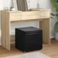vidaXL Σκαμνί Μαύρο 41 x 41 x 40 εκ Βελούδο και Μηχανικά Ξύλα