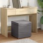 vidaXL Σκαμνί Γκρι 41 x 41 x 40 εκ Ψεύτικο Δέρμα και Μηχανικά Ξύλα