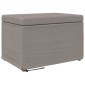 vidaXL Σκαμνί Taupe 61 x 41 x 40 εκ Ύφασμα και Επεξεργασμένο Ξύλο