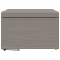 vidaXL Σκαμνί Taupe 61 x 41 x 40 εκ Ύφασμα και Επεξεργασμένο Ξύλο