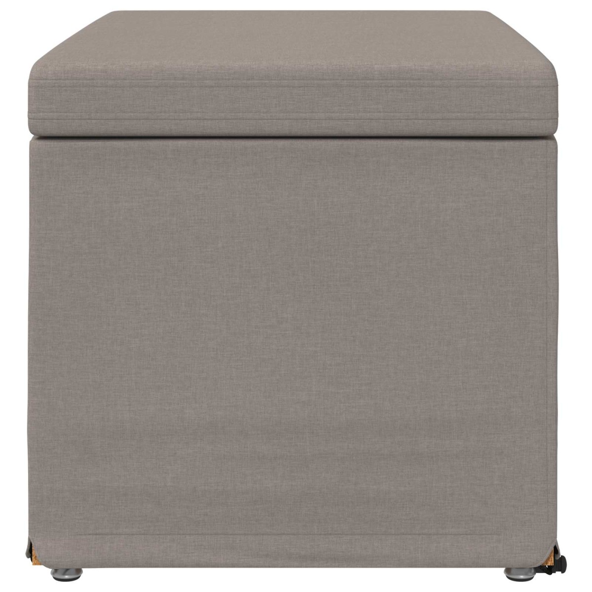 vidaXL Σκαμνί Taupe 61 x 41 x 40 εκ Ύφασμα και Επεξεργασμένο Ξύλο