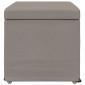 vidaXL Σκαμνί Taupe 61 x 41 x 40 εκ Ύφασμα και Επεξεργασμένο Ξύλο