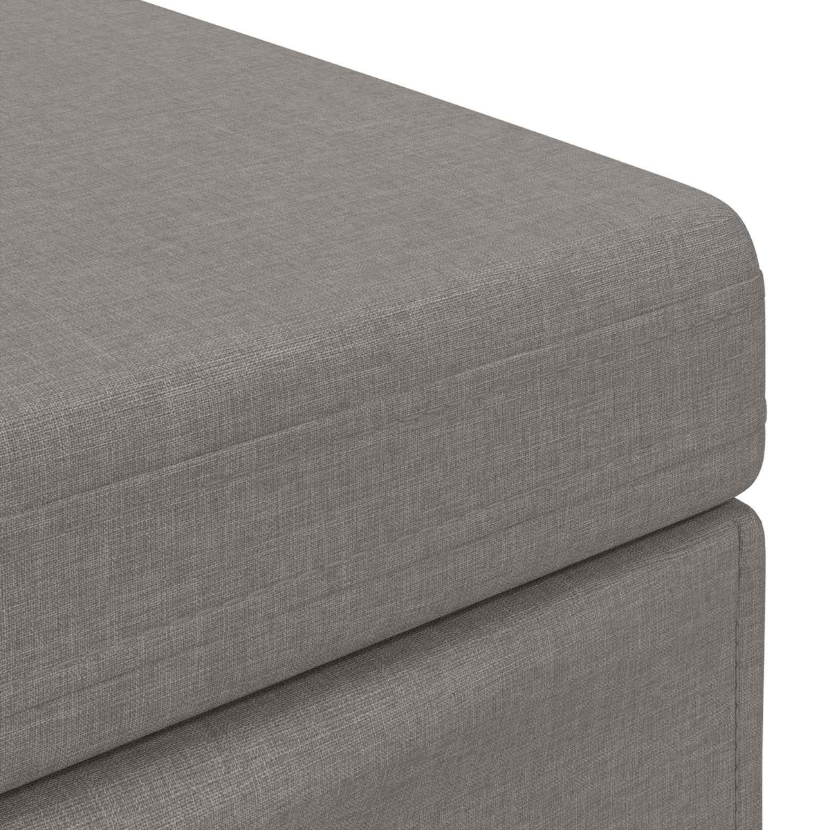 vidaXL Σκαμνί Taupe 61 x 41 x 40 εκ Ύφασμα και Επεξεργασμένο Ξύλο