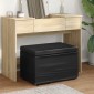 vidaXL Σκαμνί Μαύρο 61 x 41 x 40 εκ Ψεύτικο Δέρμα και Μηχανικά Ξύλα