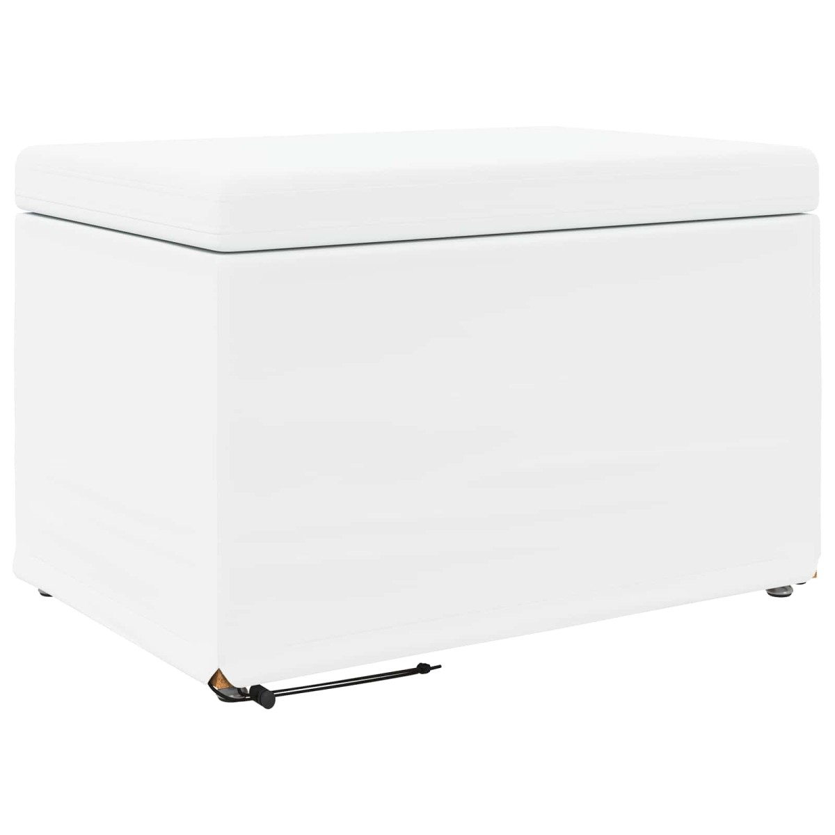 vidaXL Σκαμνί Λευκό 61 x 41 x 40 εκ Ψεύτικο Δέρμα και Μηχανικά Ξύλα