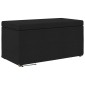 vidaXL Σκαμνί Μαύρο 81 x 41 x 40 cm Ύφασμα και Επεξεργασμένο Ξύλο