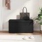 vidaXL Σκαμνί Μαύρο 81 x 41 x 40 cm Ύφασμα και Επεξεργασμένο Ξύλο