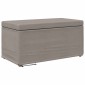 vidaXL Σκαμνί Taupe 81 x 41 x 40 cm Ύφασμα και Επεξεργασμένο Ξύλο