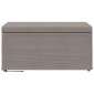 vidaXL Σκαμνί Taupe 81 x 41 x 40 cm Ύφασμα και Επεξεργασμένο Ξύλο