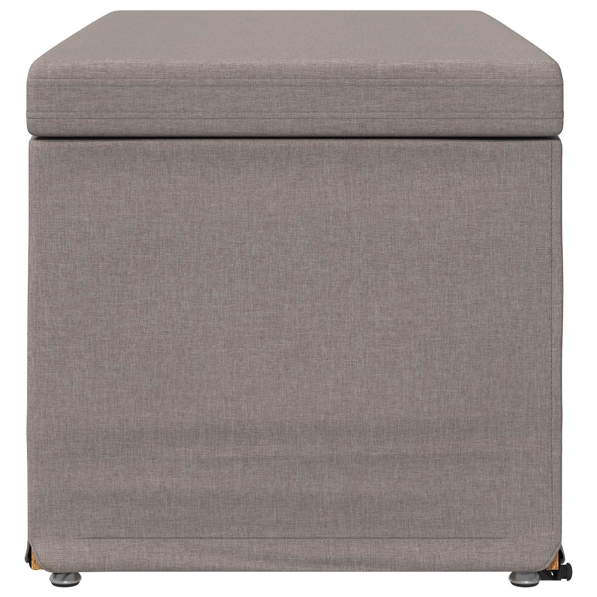 vidaXL Σκαμνί Taupe 81 x 41 x 40 cm Ύφασμα και Επεξεργασμένο Ξύλο