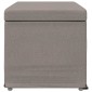 vidaXL Σκαμνί Taupe 81 x 41 x 40 cm Ύφασμα και Επεξεργασμένο Ξύλο