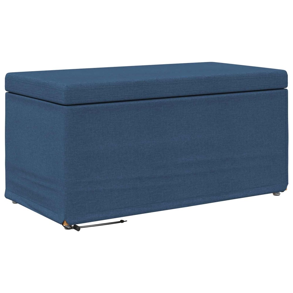 vidaXL Σκαμνί Μπλε 81 x 41 x 40 cm Ύφασμα και Επεξεργασμένο Ξύλο