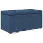 vidaXL Σκαμνί Μπλε 81 x 41 x 40 cm Ύφασμα και Επεξεργασμένο Ξύλο