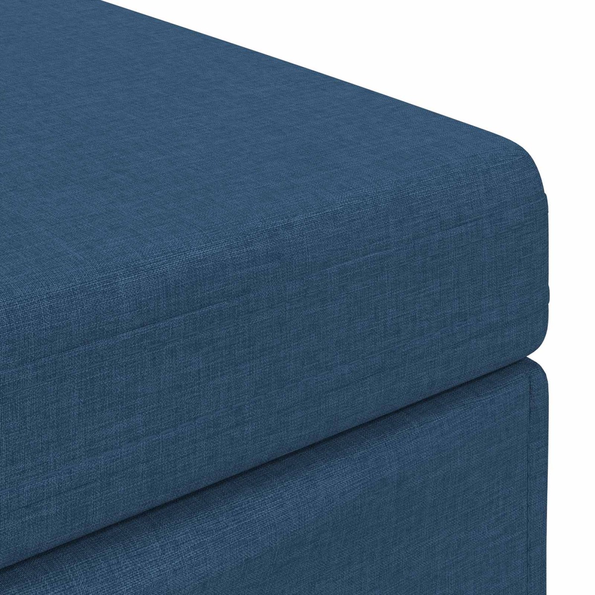 vidaXL Σκαμνί Μπλε 81 x 41 x 40 cm Ύφασμα και Επεξεργασμένο Ξύλο