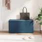 vidaXL Σκαμνί Μπλε 81 x 41 x 40 cm Βελούδο και Μηχανικά Ξύλα