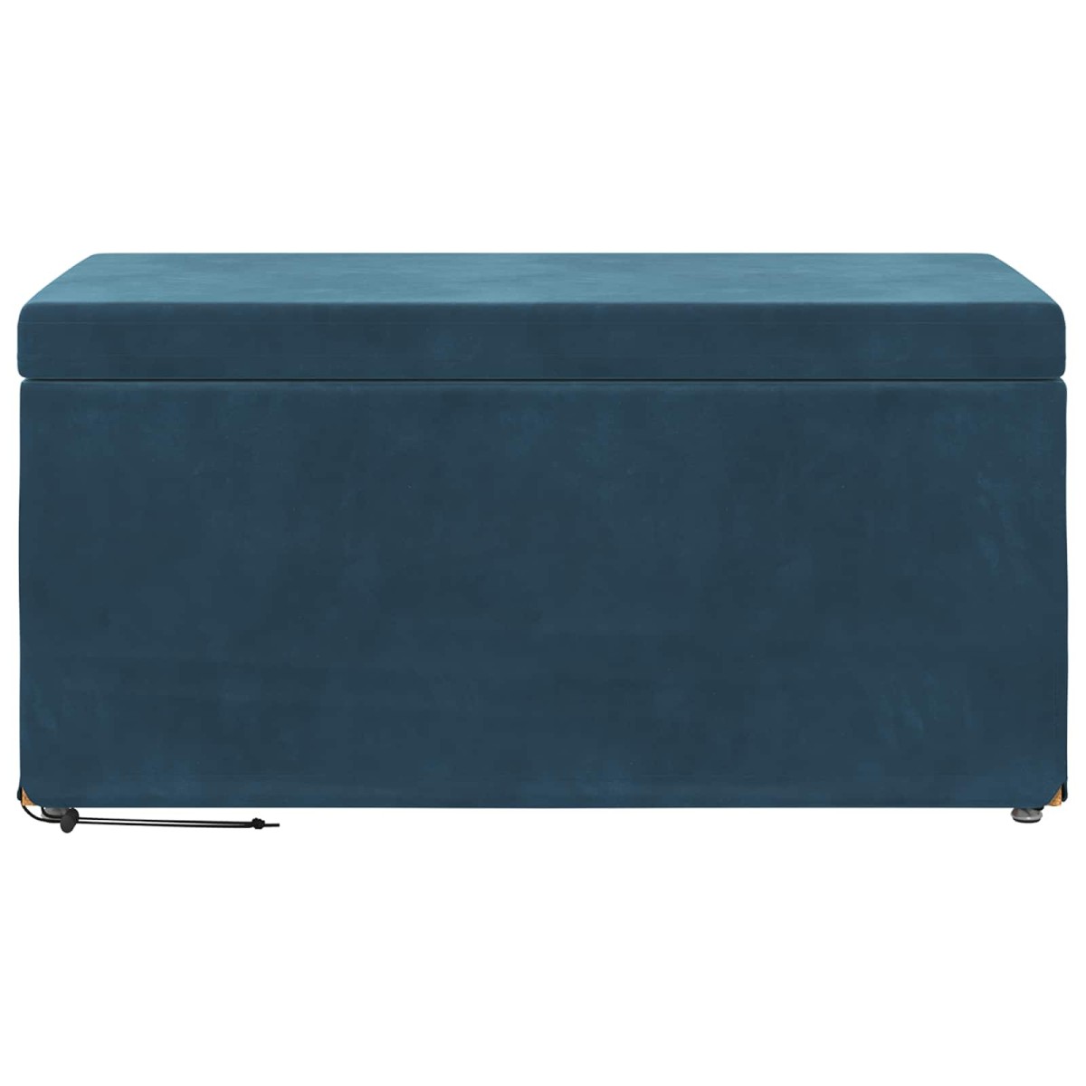 vidaXL Σκαμνί Μπλε 81 x 41 x 40 cm Βελούδο και Μηχανικά Ξύλα