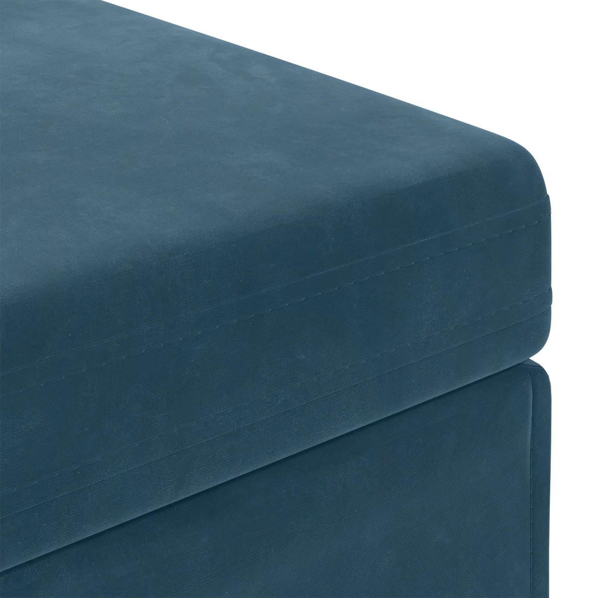 vidaXL Σκαμνί Μπλε 81 x 41 x 40 cm Βελούδο και Μηχανικά Ξύλα