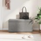vidaXL Σκαμνί Ανοιχτό γκρι 81 x 41 x 40 cm Βελούδο και Μηχανικά Ξύλα