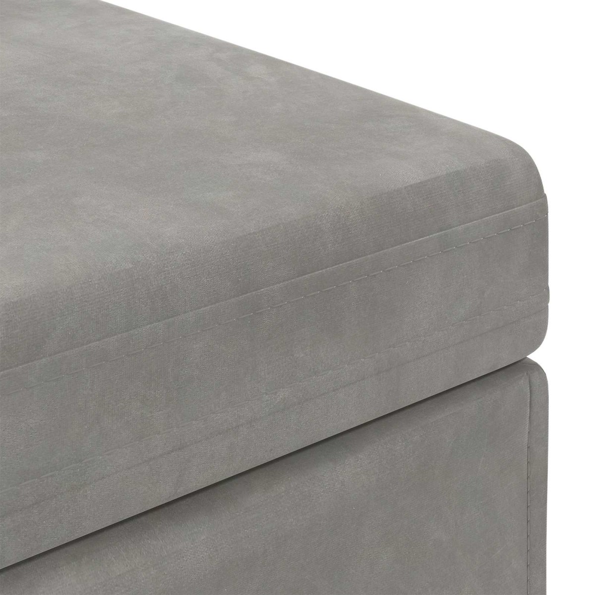 vidaXL Σκαμνί Ανοιχτό γκρι 81 x 41 x 40 cm Βελούδο και Μηχανικά Ξύλα