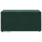 vidaXL Σκαμνί Σκούρο Πράσινο 81 x 41 x 40 cm Βελούδο και Μηχανικά Ξύλα