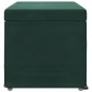vidaXL Σκαμνί Σκούρο Πράσινο 81 x 41 x 40 cm Βελούδο και Μηχανικά Ξύλα