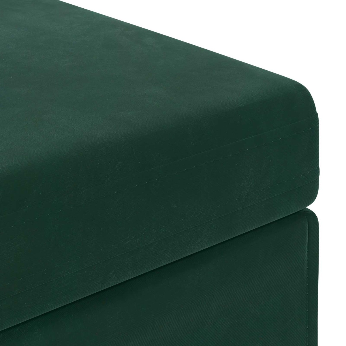 vidaXL Σκαμνί Σκούρο Πράσινο 81 x 41 x 40 cm Βελούδο και Μηχανικά Ξύλα