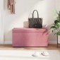 vidaXL Σκαμνί Ροζ 81 x 41 x 40 cm Βελούδο και Μηχανικά Ξύλα