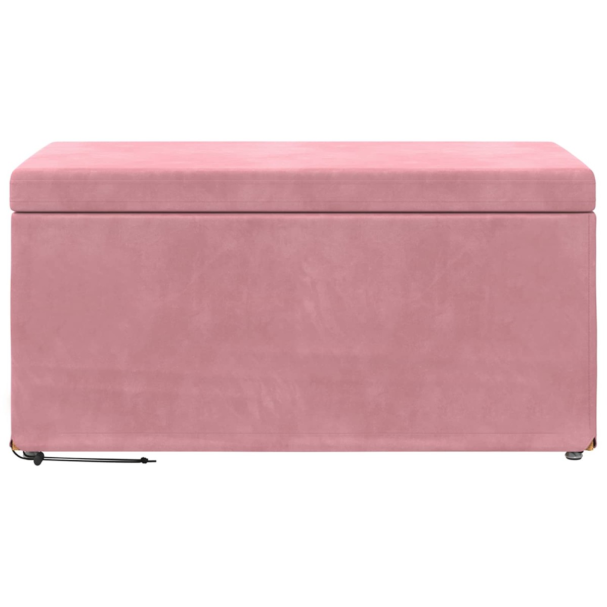 vidaXL Σκαμνί Ροζ 81 x 41 x 40 cm Βελούδο και Μηχανικά Ξύλα