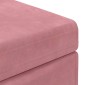 vidaXL Σκαμνί Ροζ 81 x 41 x 40 cm Βελούδο και Μηχανικά Ξύλα