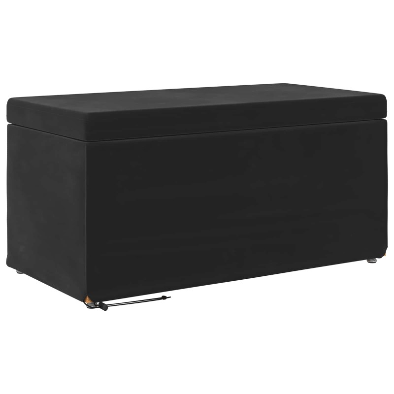 vidaXL Σκαμνί Μαύρο 81 x 41 x 40 cm Βελούδο και Μηχανικά Ξύλα