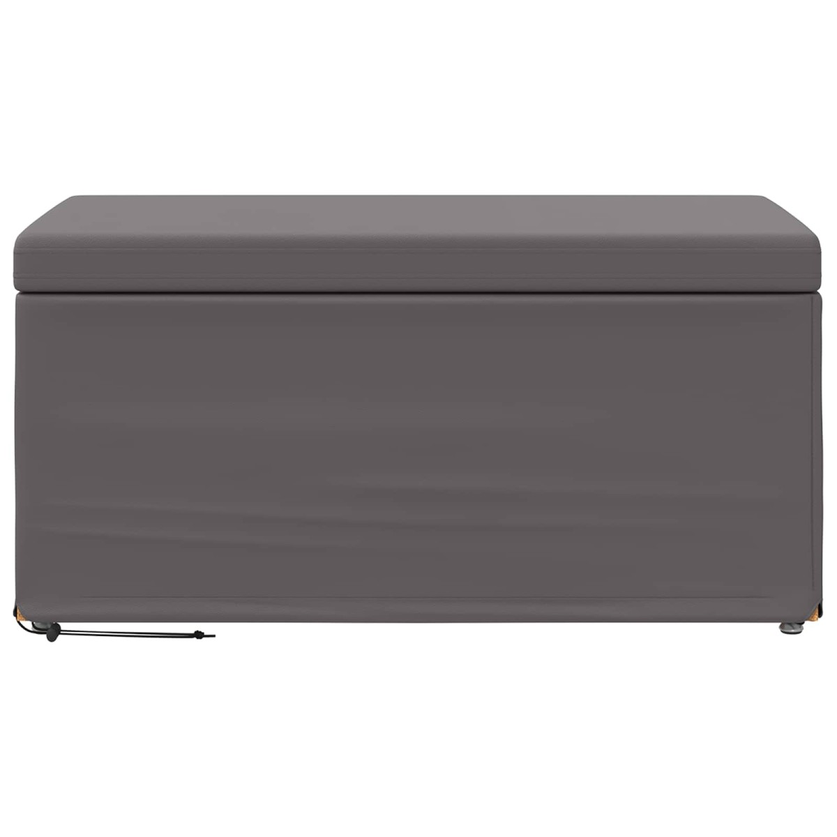 vidaXL Σκαμνί Γκρι 81 x 41 x 40 cm Ψεύτικο Δέρμα και Μηχανικά Ξύλα