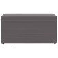vidaXL Σκαμνί Γκρι 81 x 41 x 40 cm Ψεύτικο Δέρμα και Μηχανικά Ξύλα