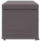 vidaXL Σκαμνί Γκρι 81 x 41 x 40 cm Ψεύτικο Δέρμα και Μηχανικά Ξύλα