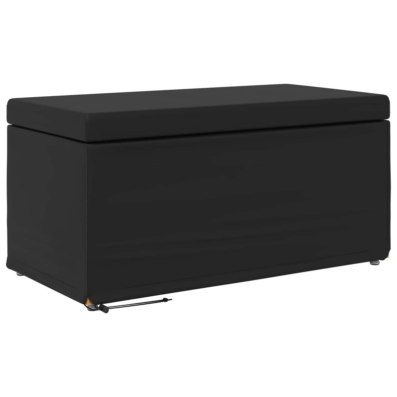 vidaXL Σκαμνί Μαύρο 81 x 41 x 40 cm Ψεύτικο Δέρμα και Μηχανικά Ξύλα