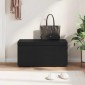 vidaXL Σκαμνί Μαύρο 81 x 41 x 40 cm Ψεύτικο Δέρμα και Μηχανικά Ξύλα