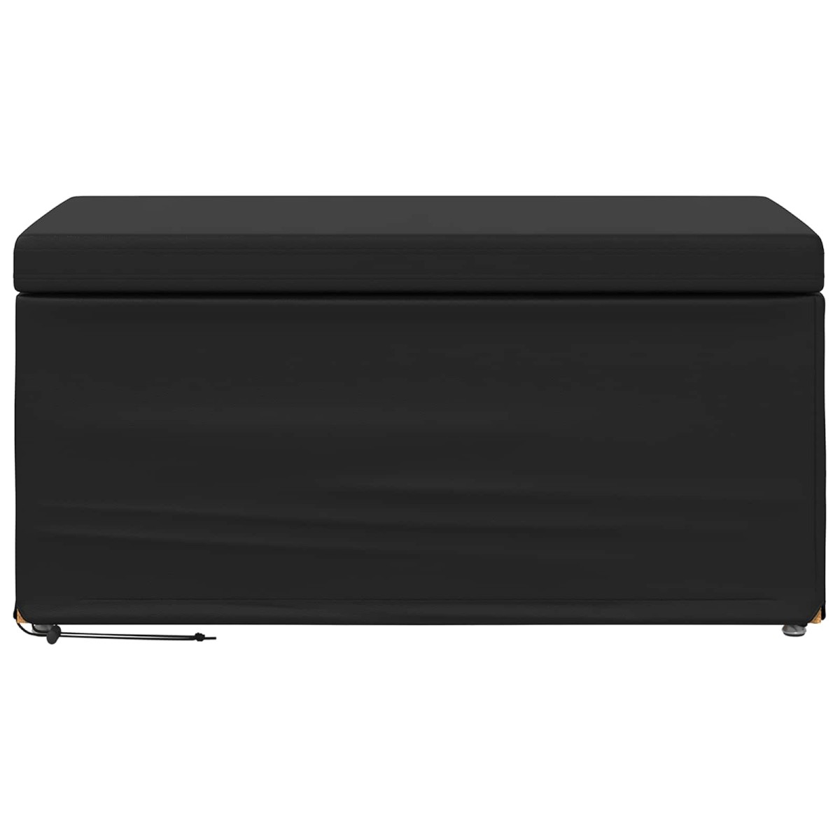 vidaXL Σκαμνί Μαύρο 81 x 41 x 40 cm Ψεύτικο Δέρμα και Μηχανικά Ξύλα