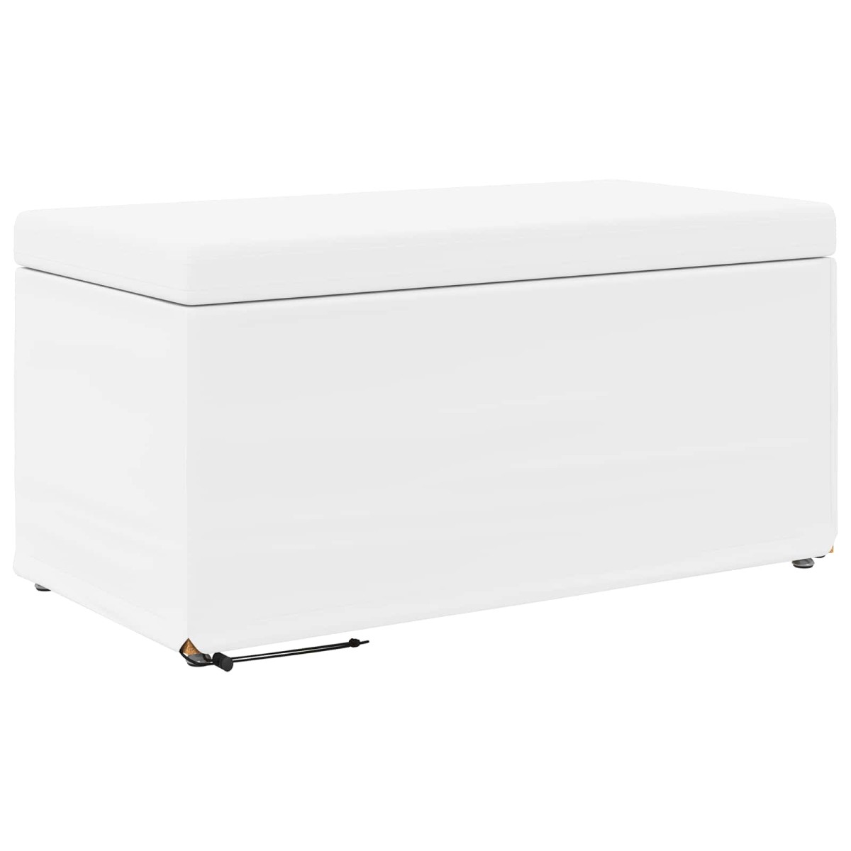 vidaXL Σκαμνί Λευκό 81 x 41 x 40 cm Ψεύτικο Δέρμα και Μηχανικά Ξύλα
