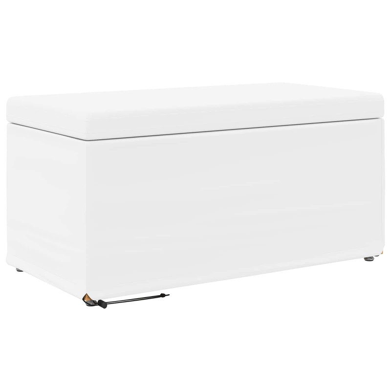 vidaXL Σκαμνί Λευκό 81 x 41 x 40 cm Ψεύτικο Δέρμα και Μηχανικά Ξύλα