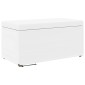 vidaXL Σκαμνί Λευκό 81 x 41 x 40 cm Ψεύτικο Δέρμα και Μηχανικά Ξύλα