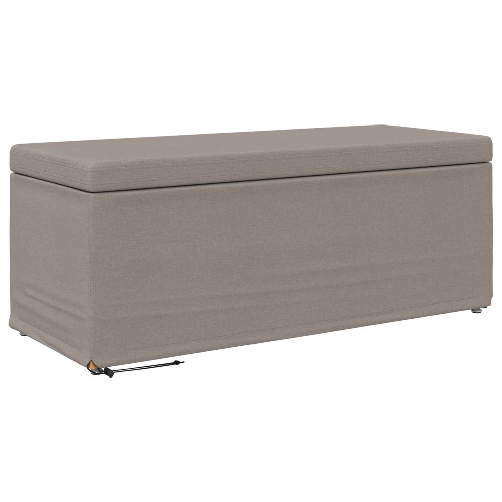 vidaXL Σκαμνί Taupe 101 x 41 x 40 εκ Ύφασμα και Επεξεργασμένο Ξύλο