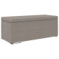 vidaXL Σκαμνί Taupe 101 x 41 x 40 εκ Ύφασμα και Επεξεργασμένο Ξύλο