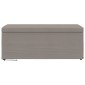vidaXL Σκαμνί Taupe 101 x 41 x 40 εκ Ύφασμα και Επεξεργασμένο Ξύλο
