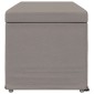 vidaXL Σκαμνί Taupe 101 x 41 x 40 εκ Ύφασμα και Επεξεργασμένο Ξύλο