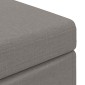 vidaXL Σκαμνί Taupe 101 x 41 x 40 εκ Ύφασμα και Επεξεργασμένο Ξύλο